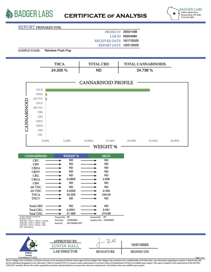 Indoor Rainbow Push Pop