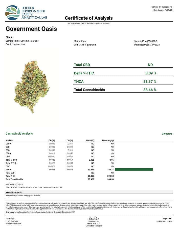 Indoor Government Oasis
