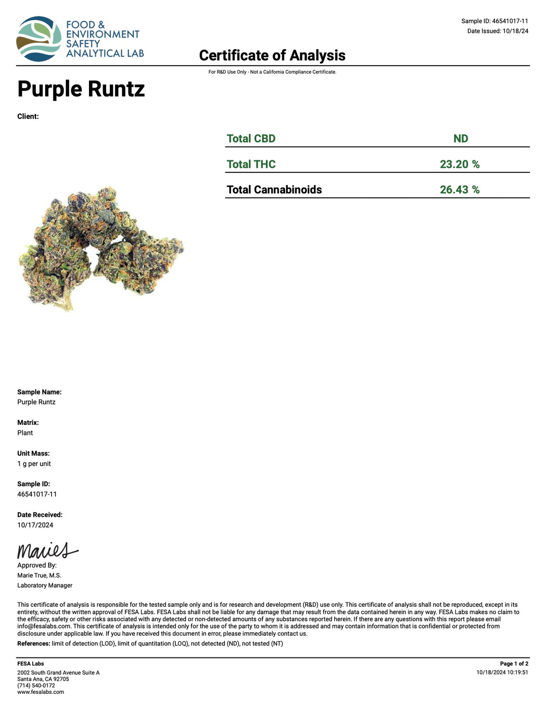 Indoor Purple Runtz